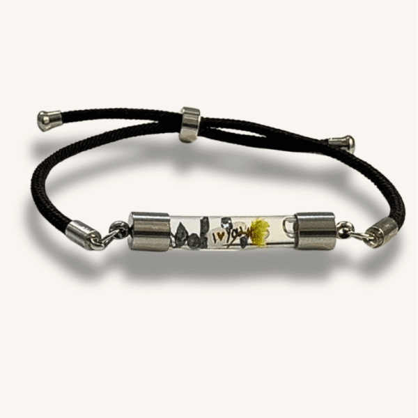 Bracelet personnalisé avec prénom sur grain de riz – Cadeau fait main, original et unique – Image 4