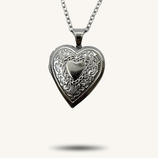 Pendentif cœur personnalisable avec photo - Collier cœur romantique