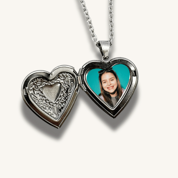 Pendentif cœur personnalisable avec photo - Collier cœur romantique – Image 4