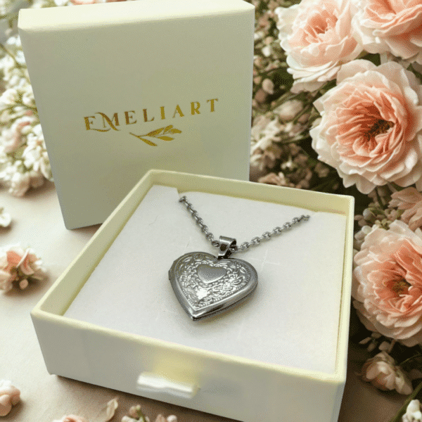 Pendentif cœur personnalisable avec photo - Collier cœur romantique – Image 5